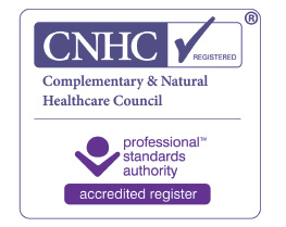 CNHC Quality Mark — registered with the Complementary and Natural Healthcare Council
